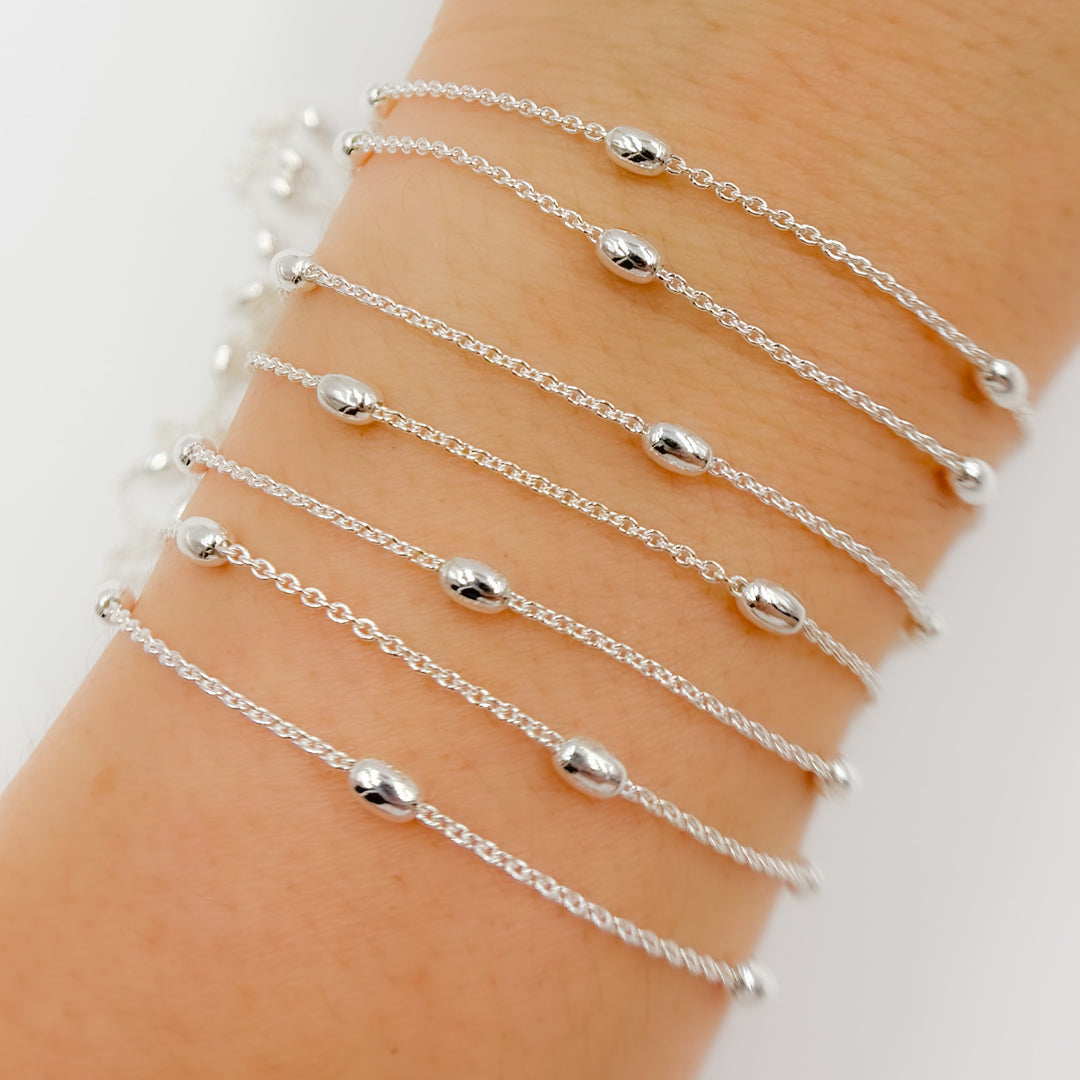 Sterling Silver Satellite Chain