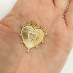 Load image into Gallery viewer, GDP47. 14K Solid Gold Diamond Heart Charm
