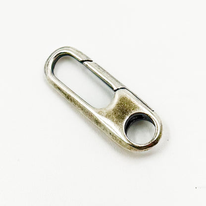 Oxidized Sterling Silver Oval Clasps