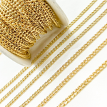 Load image into Gallery viewer, V43GP. Gold Plated 925 Sterling Silver Curb Chain
