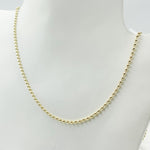 Load image into Gallery viewer, 14K Solid Yellow Gold Ball Necklace