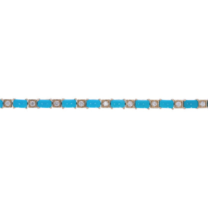 CB972885X3. 14K Solid Gold Gemstone Bracelet