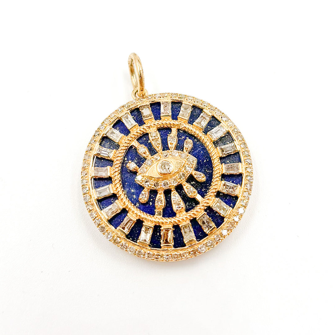 Shop Now 14K Gold Round Evil Eye Pendant