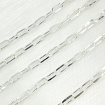 Load image into Gallery viewer, 925 Sterling Silver Diamond Cut Paperclip Link Chain. V184SS
