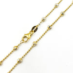 Load image into Gallery viewer, Sterling Silver Gold and Silver Necklace Satellite