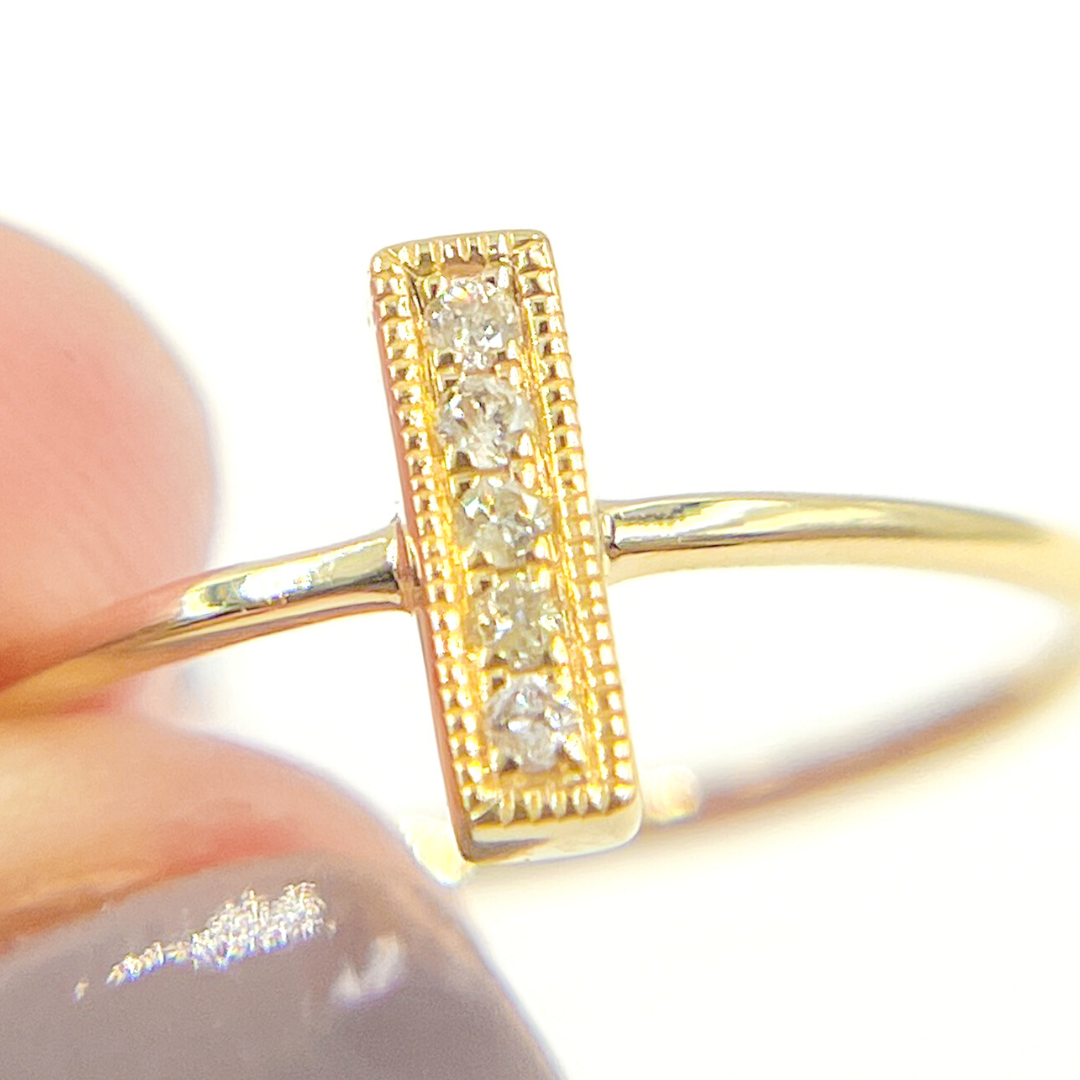 14K Solid Gold Diamond Ring. GDR20