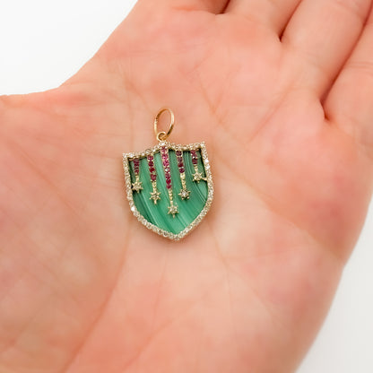 Buy Now  14K Gold Shield Pendant