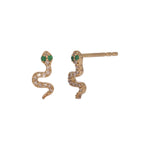 Load image into Gallery viewer, EFB53759. 14K Solid Gold Diamond and Gemstone Earrings