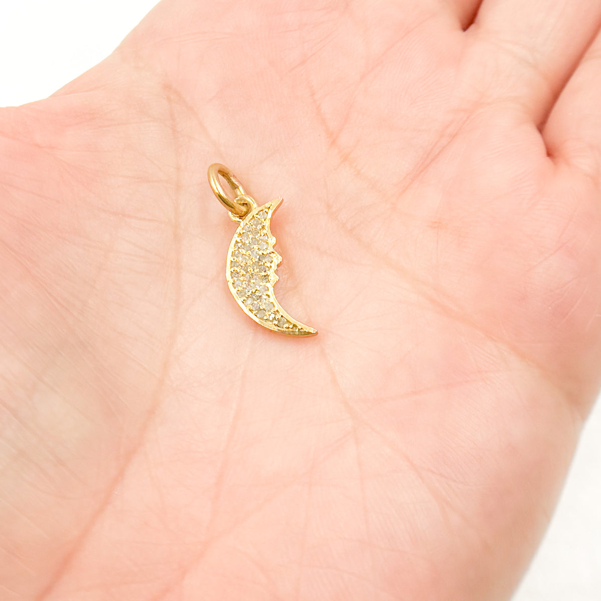 Silver Moon Charm