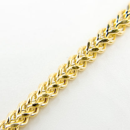 060HVI2004000. 14K Yellow Gold Hollow Franco Chain