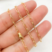 2903GFNecklace. 14k Gold-Filled Smooth Paperclip Necklace