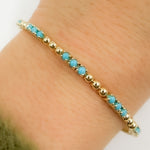 Load image into Gallery viewer, BNZ68568. 14K Solid Yellow Gold Gemstone Bangle