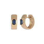 Load image into Gallery viewer, EHZ57585. 14K Solid Gold Gemstone Hoops