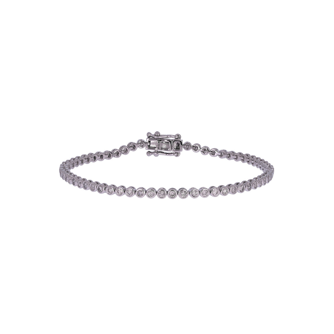 BTN65183. 14k Solid Gold Diamond Tennis Bracelet