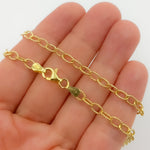 Load image into Gallery viewer, 80GP. Gold Plated Sterling Silver Textured Cable Necklace
