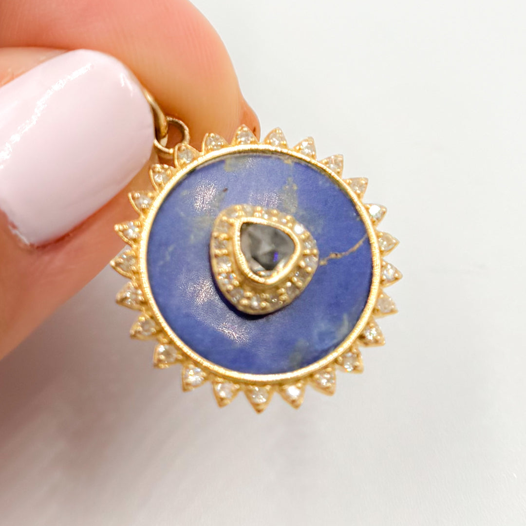 14K Gold Round Pendants