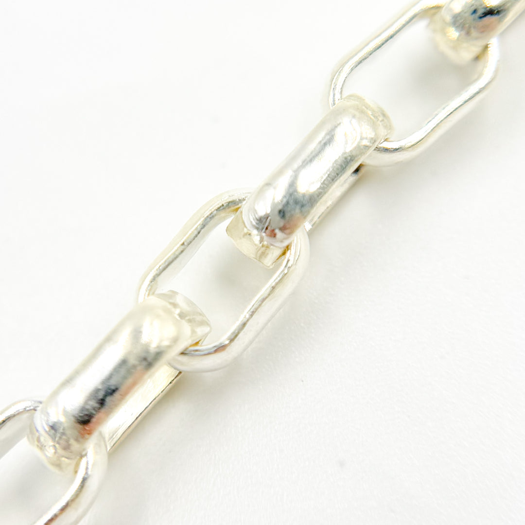 921SS. Sterling Silver Smooth Oval Link Chain