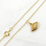 Load image into Gallery viewer, 14K Solid Gold Eye Diamond Necklace. PFB32635
