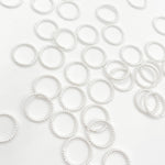 Load image into Gallery viewer, 5004490CT. 10MM 20.5 Gauge White Twisted Close Jump Ring

