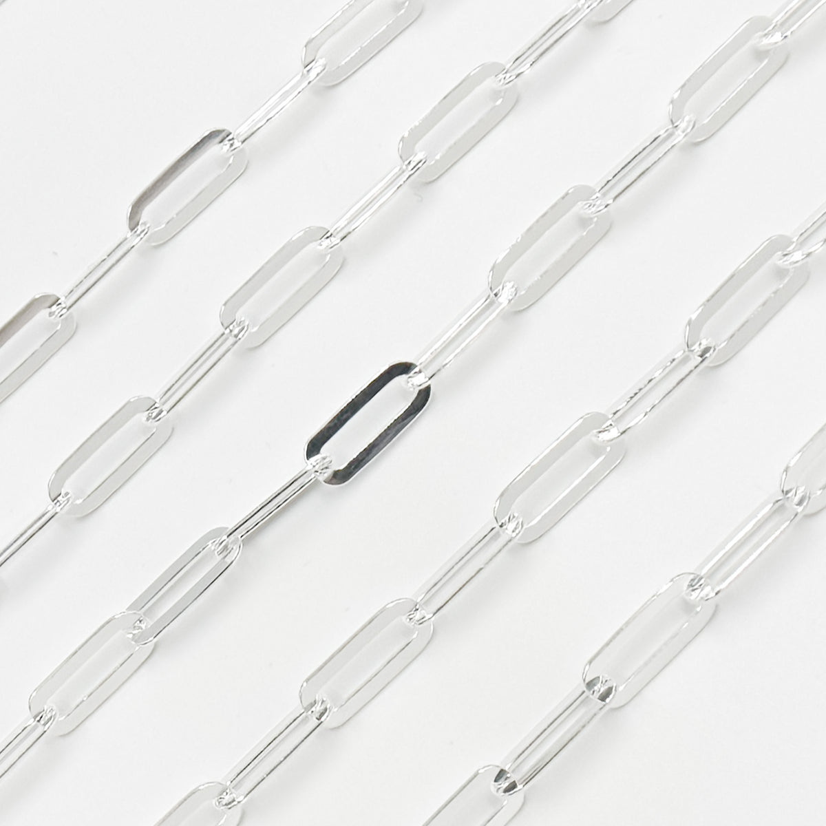 Shop Sterling Silver Flat Paperclip Chain