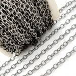 Load image into Gallery viewer, 184OX. Oxidized Sterling Silver Twisted Oval Link Chain
