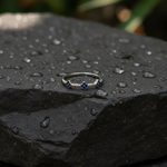 Load image into Gallery viewer, RAB02560. 14K Solid Gold Diamond and Gemstone Flower Ring
