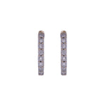 Load image into Gallery viewer, EHB56424. 14K Solid Gold Diamond Hoop Earring.
