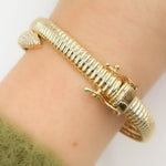 Load image into Gallery viewer, BNH68515. 14K Solid Gold Diamond Fancy Bangle