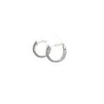 Load image into Gallery viewer, 14k Solid Gold Baguette Hoops. EHD57037W
