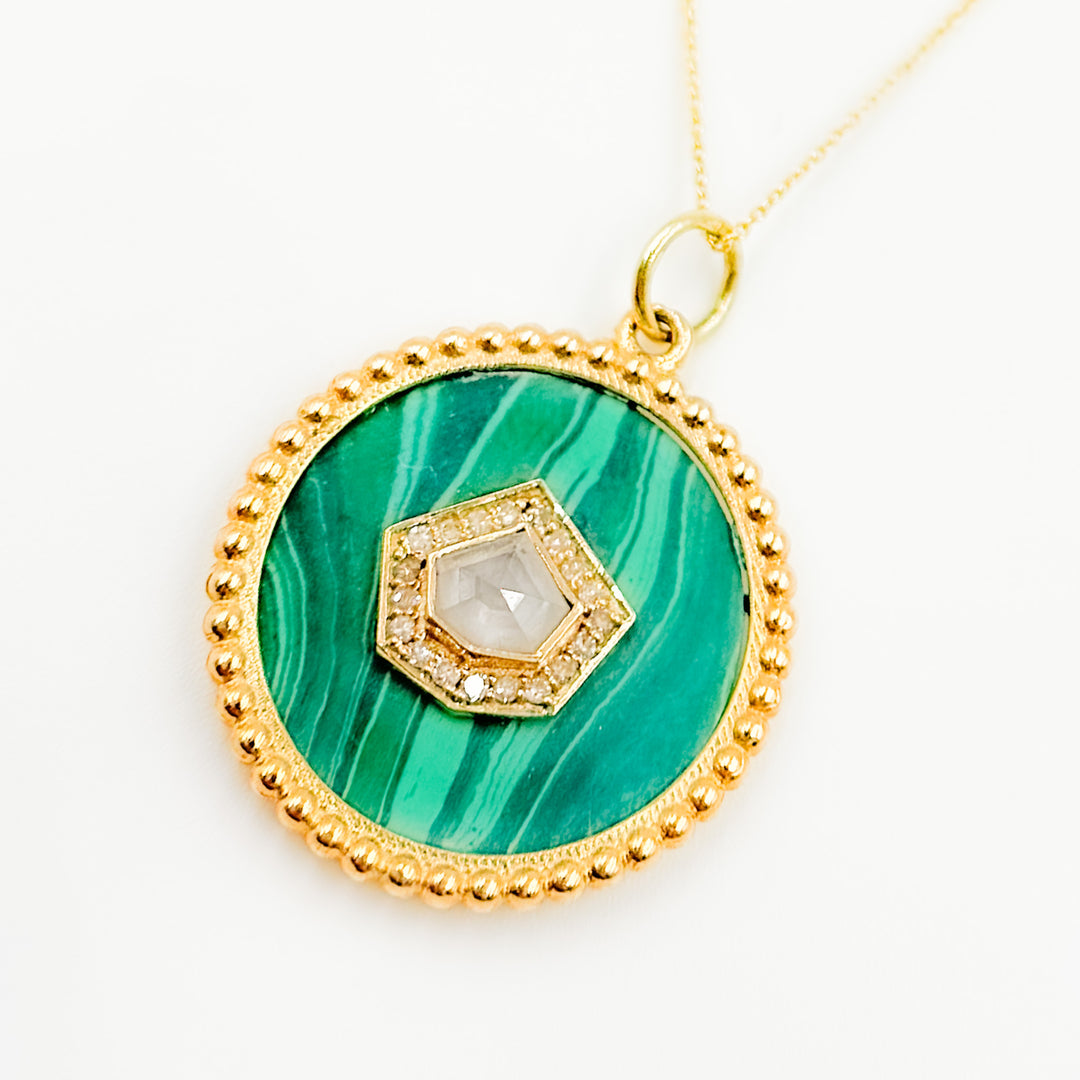 14K Gold Round Pendants
