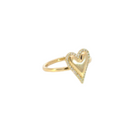 Load image into Gallery viewer, 14K Solid Gold Diamond Statement Heart Ring. RFC17974
