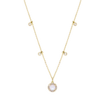 Load image into Gallery viewer, 14K Solid Gold Diamond and Gemstone Necklace. NFE71825PL
