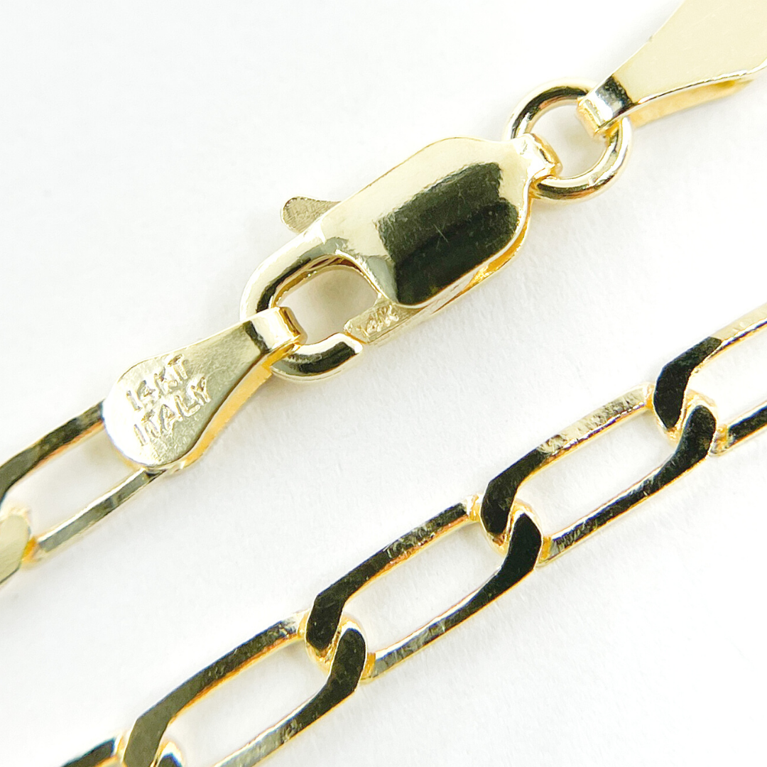 Buy Now Gold Flat Paperclip Chain