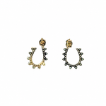 Load image into Gallery viewer, ER417883. 14k Solid Gold Diamond and Gemstone Fancy Earrings