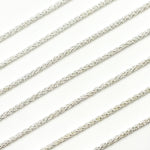 Load image into Gallery viewer, 473SS. 925 Sterling Silver Wheat Chain
