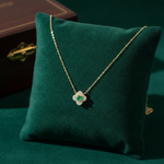 Load image into Gallery viewer, NT404984. 14K Solid Gold Flower Solitaire Tiny Necklace