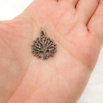 Load image into Gallery viewer, DC451. Diamond Sterling Silver Tree Pendant
