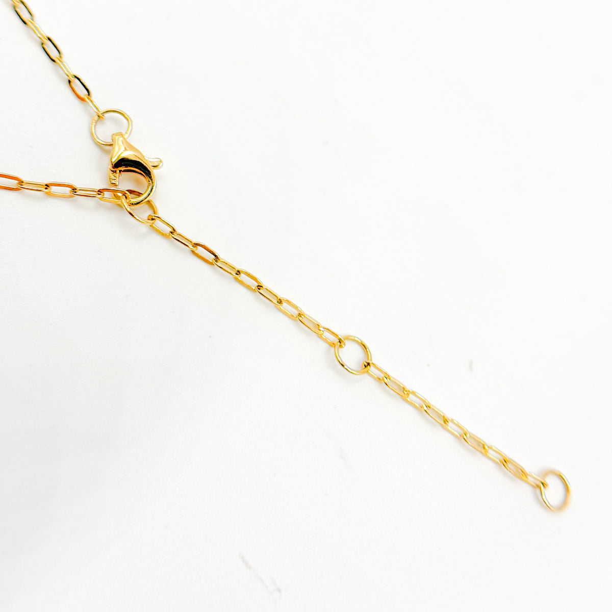 14K Solid Gold Diamond and Blue Sapphire Heart Necklaces
