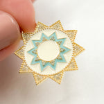 Load image into Gallery viewer, DP655A. Diamond Sterling Silver Star Enamel Pendant
