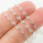 Load image into Gallery viewer, 925 Sterling Silver Oval &amp; Mariner Link Chain. Z111SS
