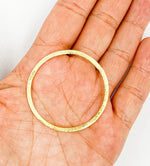 Load image into Gallery viewer, Gold Plated 925 Sterling Silver Connector Circle 40 mm. GPBS7
