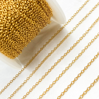 2214GF. Gold-Filled Smooth Cable Chain