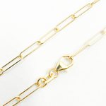 Load image into Gallery viewer, 172. 14K Solid Gold Paperclip Necklace
