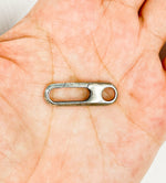 Load image into Gallery viewer, 925 Oxidized Sterling Silver Clasp 26x8mm. 266OX
