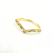 14K Solid Gold Diamond Ring