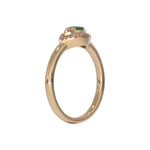 Load image into Gallery viewer, RFB17775EM. 14k Solid Gold Diamond and Emerald Eye Ring