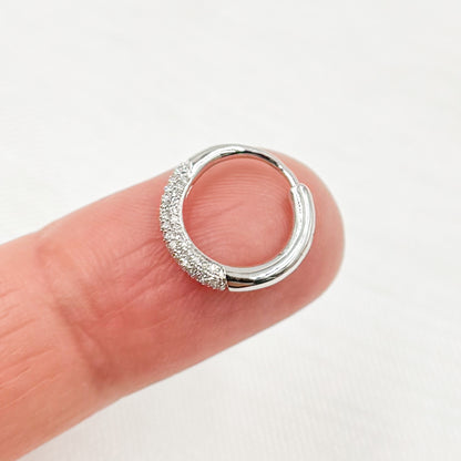 Shop Now 14K Solid Gold Diamond Huggies