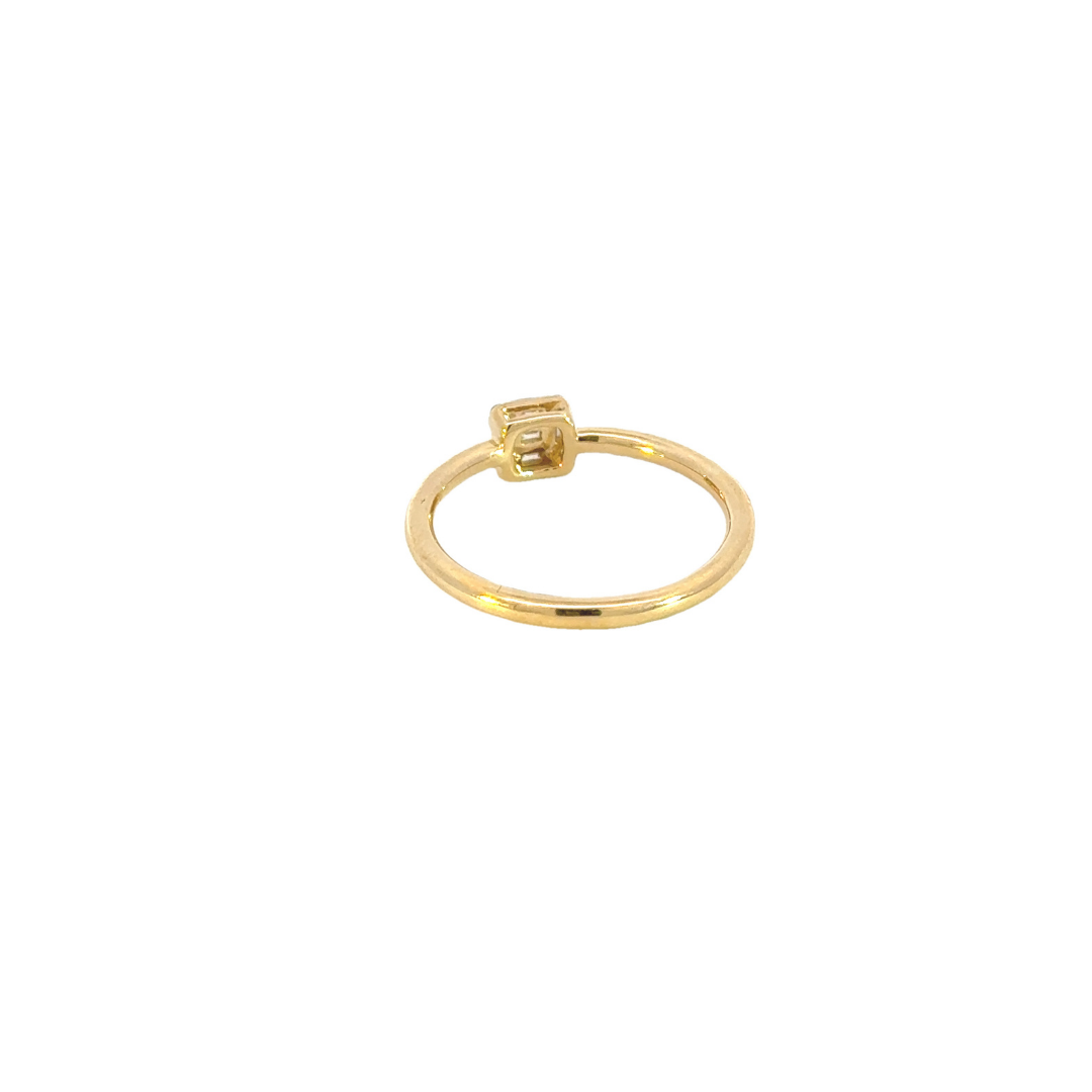 14k Solid Gold Baguette Statement Diamond Ring. RFB17917