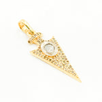 Load image into Gallery viewer, DP135. Diamond Silver Arrowhead Pendant with Polki Diamond
