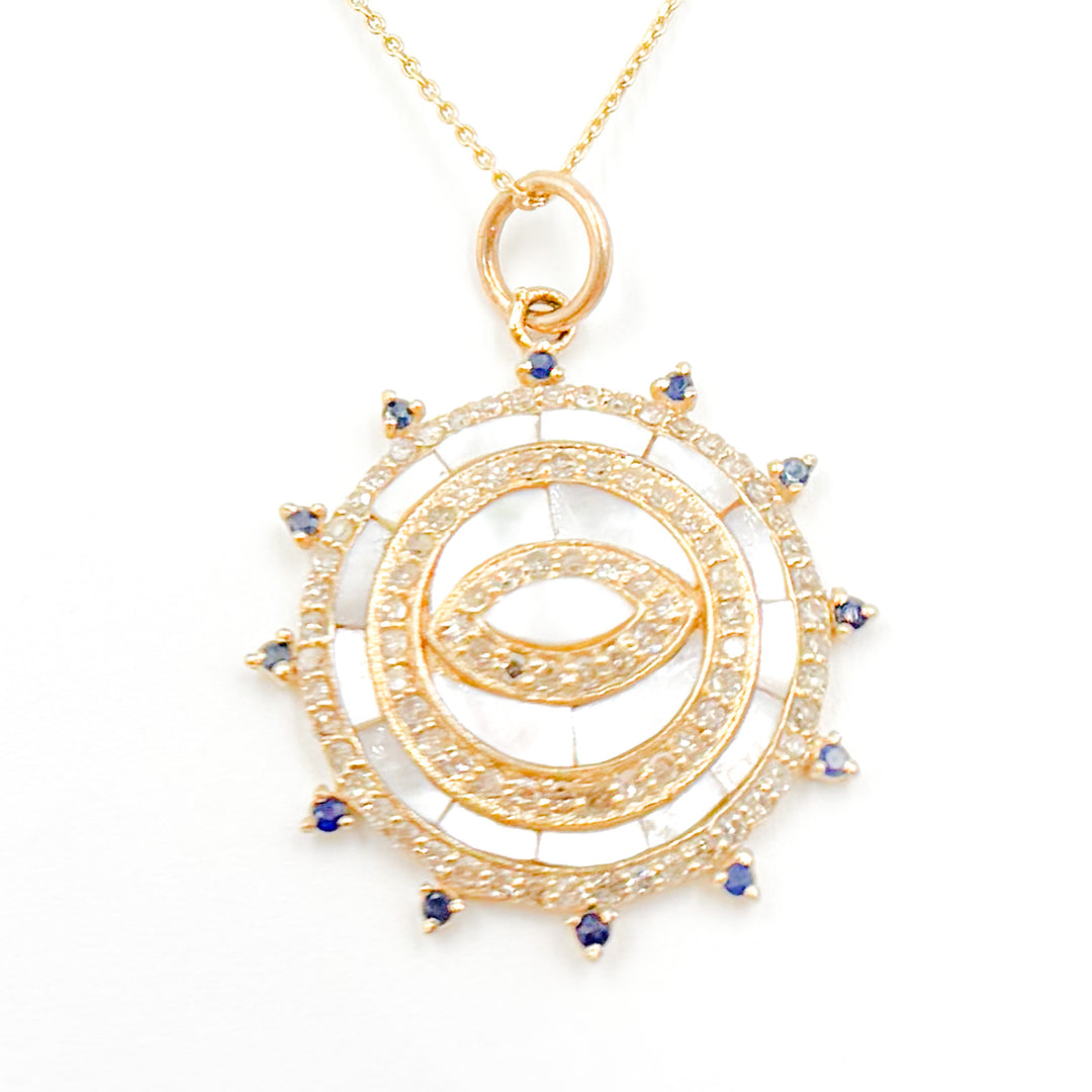 Gold Evil Eye Pendants
